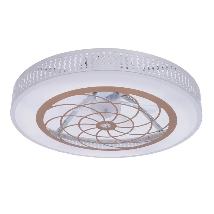 Ventilador de Techo LED Inteligente 220V, 20.5 Pulgadas, Luz Cálida, Luz Neutra, Luz Blanca - 1