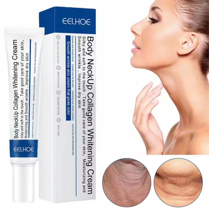 Crema de Colágeno para Cuello de 20g Reduce Líneas Finas, Levanta y Moldea Cuello de Ganso - 1