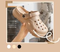 Zuecos de mujer 2024, novedad, sandalias de plataforma gruesa, cómodas pantuflas de moda, sandalias de playa de verano - details 4