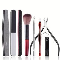 Kit profesional de arte de uñas con lámpara de fototerapia UV LED, máquina secadora de esmalte de uñas, herramientas y pinceles - details 2