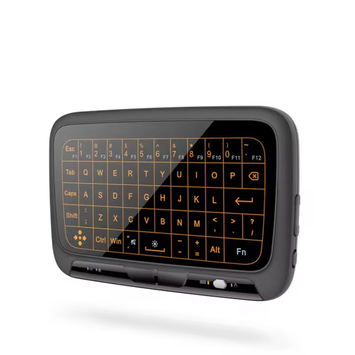 Teclado táctil retroiluminado de pantalla completa, teclado de ratón volador inalámbrico multifuncional 2.4G - 1