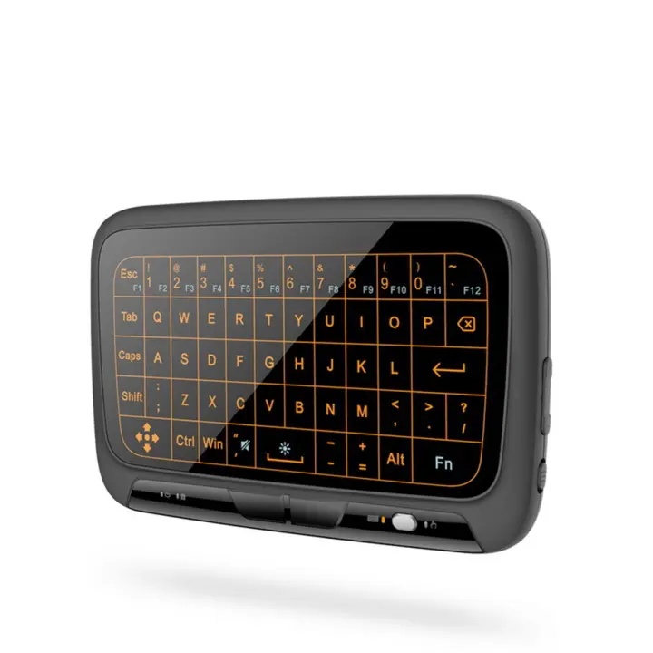 Teclado táctil retroiluminado de pantalla completa, teclado de ratón volador inalámbrico multifuncional 2.4G - 1