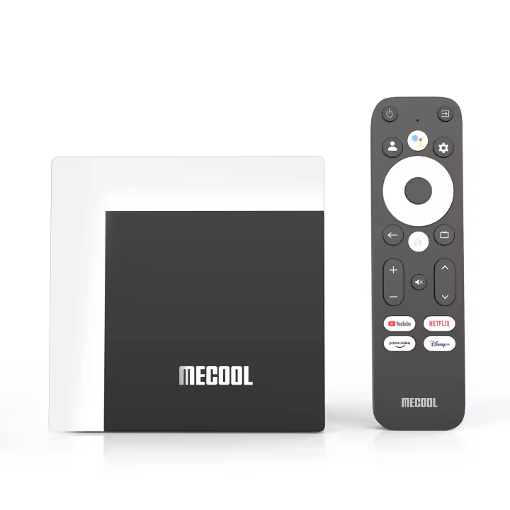 MECool KM7 Plus Caja de TV Android 11 con Netflix 4k, Certificado Google, 2GB DDR4, 16GB ROM, 100M LAN, Reproductor de Medios para el Hogar S905Y4 AV1 - 1