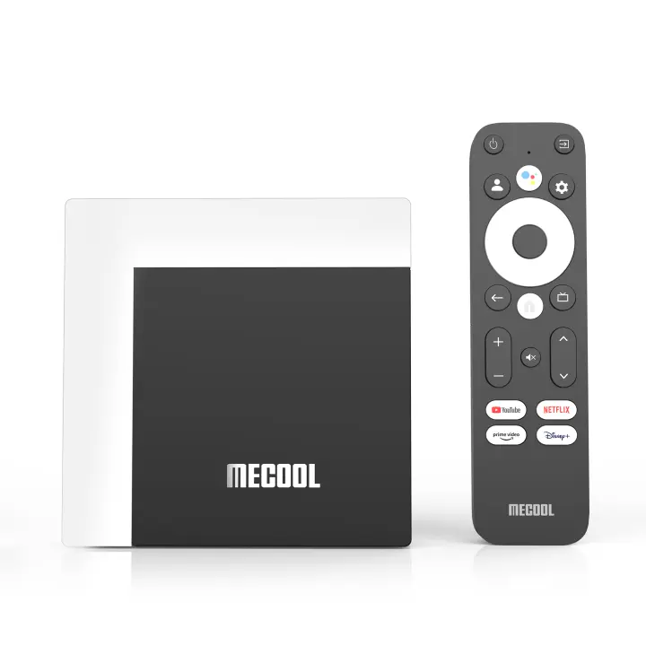 MECool KM7 Plus Caja de TV Android 11 con Netflix 4k, Certificado Google, 2GB DDR4, 16GB ROM, 100M LAN, Reproductor de Medios para el Hogar S905Y4 AV1 - 1