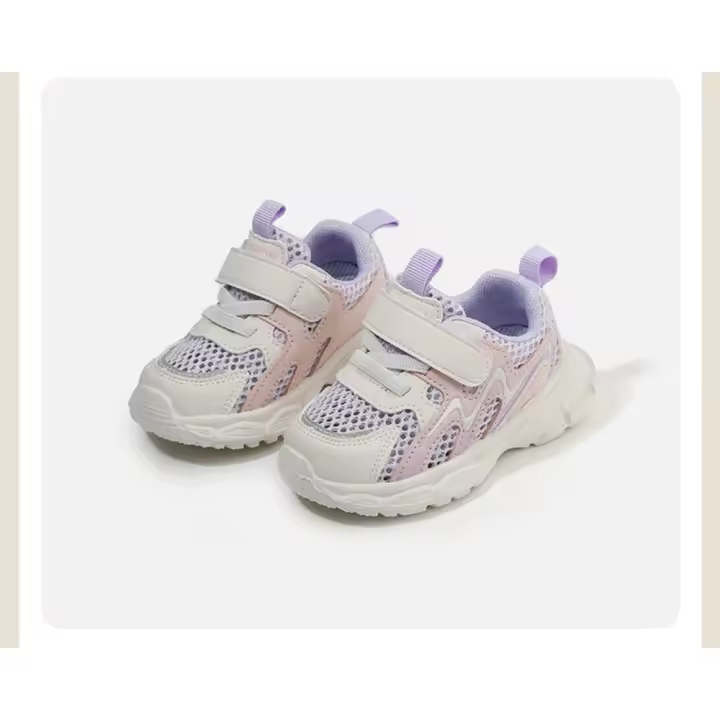 Zapatillas de deporte de malla transpirables para bebé, zapatos informales para niña, primavera y verano - 1