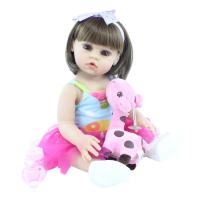 BZDOLL muñeca Reborn realista, juguete con cuerpo de silicona suave completo, vestido encantador, regalo de cumpleaños para niña, 48 CM y 55 CM - details 1