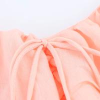 PB&ZA2025 verano nueva ropa de mujer decoración en capas elegante vestido de tirantes con falda larga - details 5