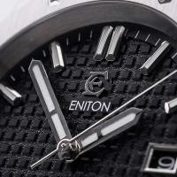 Reloj Automático de Lujo ENITON 41mm Resistente al Agua, Luz Nocturna, Correa de Cuero - details 8