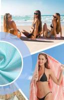 Toalla de playa de gran tamaño para baño a rayas turcas con borlas, súper absorbente, suave y fácil de cuidar, 100% algodón, adecuada para viajes - details 9