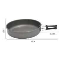 Camping Frying Pan 22cm Portable Lightweight Non-Stick Fry Pan Cookware