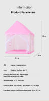 Tienda de Juegos Decorada Rosa Casa de Piedra Rosa y Gris con Almohadilla de Escalada, Luz de Bola, Nubes, Mariposas, Luces Coloridas Adecuada para Niños de 1-3 Años Uso Interior y Exterior - details 2