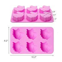 Molde de Silicona de Cabeza de Unicornio Dulces de Chocolate de Gelatina para Hornear, Panquecas y Postres de Hielo - details 5
