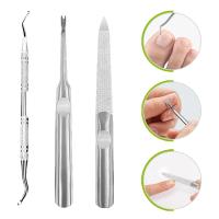 Cortaúñas para uñas de los pies, alicates para cutículas, lima de uñas, eliminación de piel muerta, pedicura, cortadores de acero inoxidable, herramientas para uñas - details 1