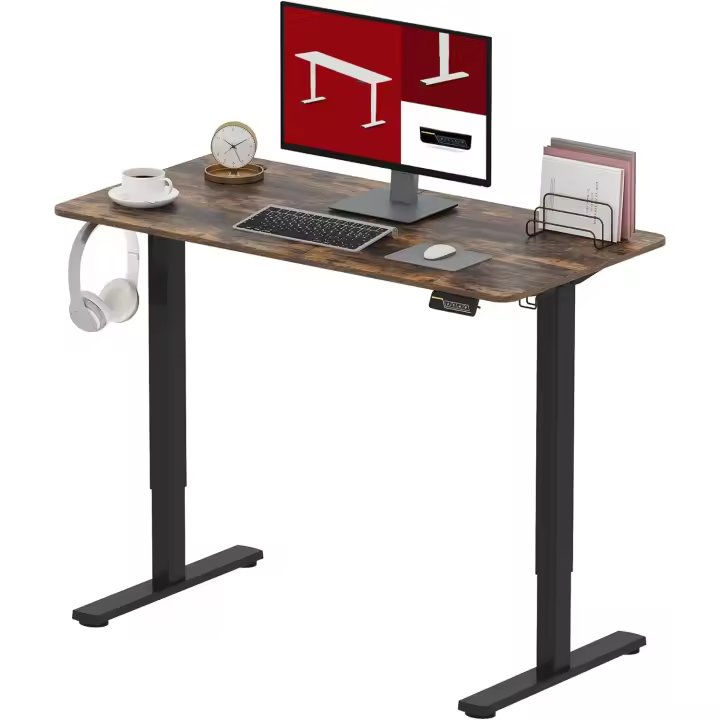 Escritorio de Oficina Elevable Motoriado 110 x 60 cm Diseño Ergonómico y Moderno con Soporte y Ventilador Fácil Instalación - 1