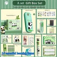 Juego de Papelería Panda de Alta Calidad Lápices, Bolígrafo, Cuaderno, Regla y Borrador para Escuela y Oficina - details 4