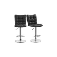 Juego de 2 Taburete de Bar Taburete de Altura Ajustable 89-111 cm Taburete Industrial Metal Silla de Cocina Tasburete Alto para Cocina Bar Comedor Gris Claro - details 5