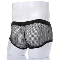 Sexy Mesh Boxer Hombre Ropa Interior Ver A Través Transparente Ropa De Noche De Cintura Baja Bóxer Calzoncillos Calzoncillos - details 2