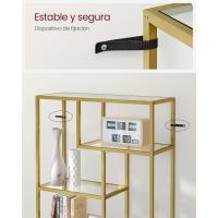 Estantería de Libros de 6 Niveles Estantería Vertical para Plantas 30 x 80 x 180 cm Aglomerado - details 17