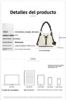 Nueva moda axila con cubo de Color de contraste, versión coreana informal, bandolera de hombro, bolso Universal para mujer - details 0