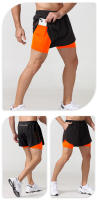 Pantalones de Carrera para Hombres Secado Rápido Doble Capa Negro Ideal para Fitness y Entrenamiento de Bodybuilding - details 5