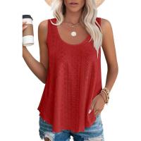 BUNO-2025 Novedad de verano, camisas para mujer, cuello redondo, sin mangas, Color sólido, camisetas sin mangas informales holgadas, blusas blancas para fiesta en la playa, camisas para mujer - details 13