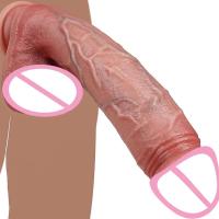 Leten Pulga Gigante Realista Curva para el Placer Griquetal y Anal Juguetes Sexuales para Parejas - details 0