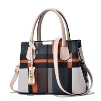 Bolso de mano a cuadros atmosférico para mujer, bandolera informal de gran capacidad, bandolera de mediana edad, mochila de lujo de alta gama - details 4