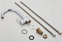 Grifo de oro rosa/negro/cromado mezclador de agua fría y caliente grifo de fregadero giratorio de 360 ​​grados montado en cubierta para cocina - details 23