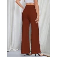 Pantalones holgados elegantes de cintura alta para mujer primavera otoño para moda femenina - details 16