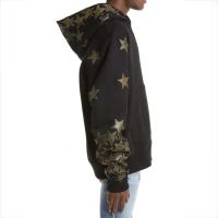 Decheng jersey de algodón con parche de estrella de alta calidad, sudadera con capucha con hombros caídos y peso pesado cosido - details 6