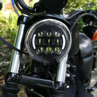 Faros LED para motocicleta y coche 5.75 pulgadas para Harley Sportster Iron 883 Dyna Triumph Street Speed Triple 5 3/4" H4 Faro Principal - details 37