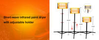 Lámpara de curado de pintura infrarroja DATOU BOSS, lámpara de pintura de calefacción de onda corta de 2000W con soporte elevable, luz de secado para carrocería de coche - details 7
