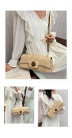 Bolso de hombro de color contrastante para axila, personalizado, sencillo, con textura informal, novedad de 2024 - details 7