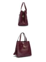 Bolso Bandolera Para Mujer CH Embossed Con Diseño De Impresión De Letras Gran Capacidad Elegante Temperamento Bolso De Mano Casual - details 15