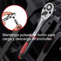 Juego de Llave de Trinquete de 46 Piezas Material de Acero al Cromolibdeno - details 2