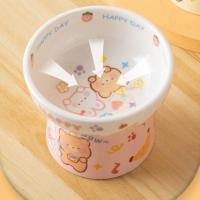 Pet Supplies Ceramic Cat Bowl Creative Multi-use Dog Food Feeding Basin Anti Tipping Non-slip Pet High Foot Bowl Neck Protection - details 5