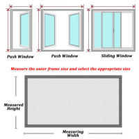 Malla autoadhesiva para ventana de interior, mosquitera antimosquitos para puerta de casa, cortina de malla para mosquitos, redes invisibles para insectos de verano - details 7