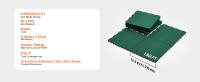 SucceBuy Dryland Tiles para hockey - 8 piezas de tapetes entrelazados de 12x12 pulgadas. (Verde, 8 m2. pies/caja) - details 6