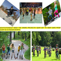 Rodilleras para niños y adultos, equipo de protección para monopatín, patinaje sobre ruedas, ciclismo, BMX, bicicleta y Scooter, 6 piezas - details 14