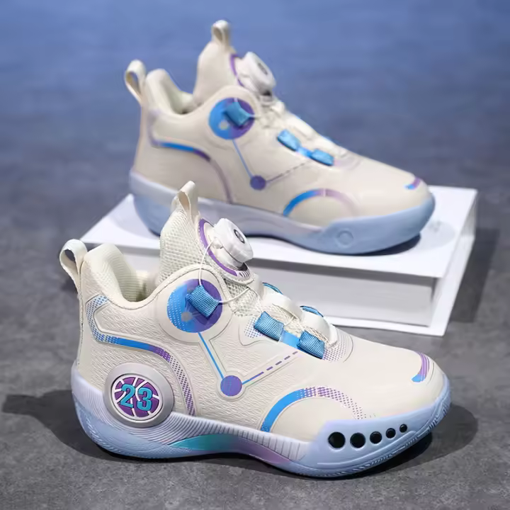 Zapatillas de baloncesto para niños, calzado antideslizante y cómodo, Ligero, resistente al desgaste, moda juvenil - 1