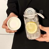 Taza de plástico transparente de 450ml, cuerda de elevación, botellas de agua y leche a prueba de fugas, botella de agua potable portátil a prueba de polvo, té de burbujas - details 5