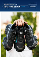 Zapatos de trabajo con botón giratorio para hombre, zapatillas de seguridad ANTIPERFORACIONES, zapatos de trabajo protectores con punta de acero - details 10