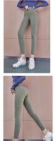 Try BN Pantalones deportivos ajustados para mujer, yoga, color nude, cintura alta, elásticos para entrenar - details 1