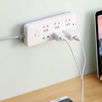 Soporte de enchufe autoadhesivo, soporte de pared sin perforar, soporte de regleta de plástico extraíble para sala de estar - details 9