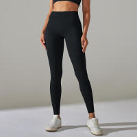 Pantalones deportivos de cintura alta sin costuras para yoga para mujer para hacer ejercicio y correr - details 16