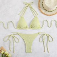 Subsistema especializado para mujer con bikini traje de baño sexy de color sólido para mujer - details 0