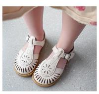 Sandalias de niña Primavera-Verano 2024 Estilo británico Zapatos de playa de cuero - details 19