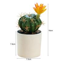 Mini bonsái Premium Cactus en maceta adornos plantas artificiales ligeras - details 1