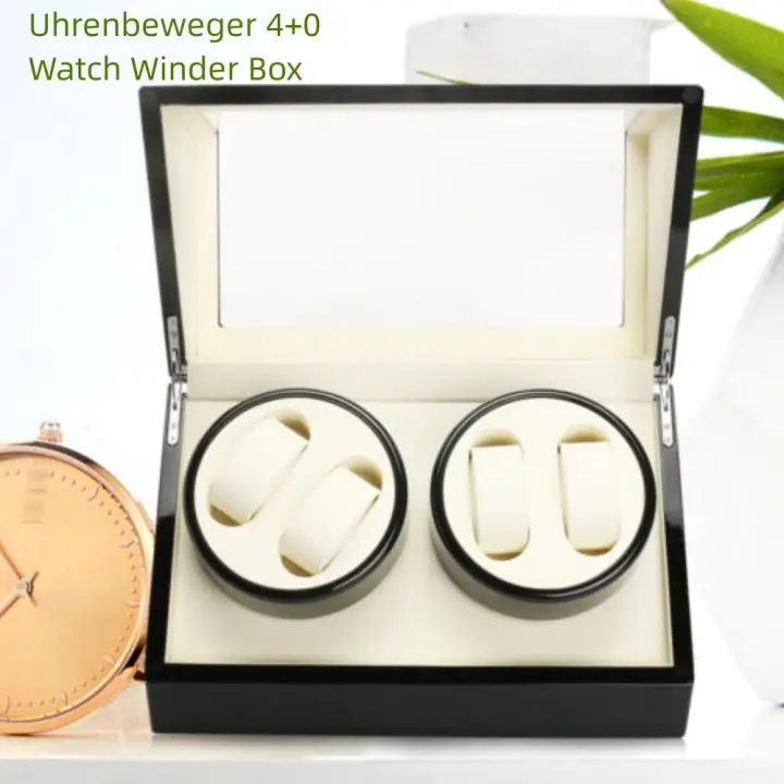 Caja de madera para relojes, vitrina, caja de almacenamiento - 1