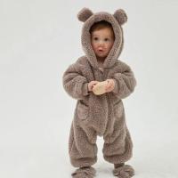 Peleles bonitos de dibujos animados para bebé, monos infantiles de lana cálidos de otoño, ropa de casa para bebés de 0 a 2 años, ropa para el hogar para invierno - details 0